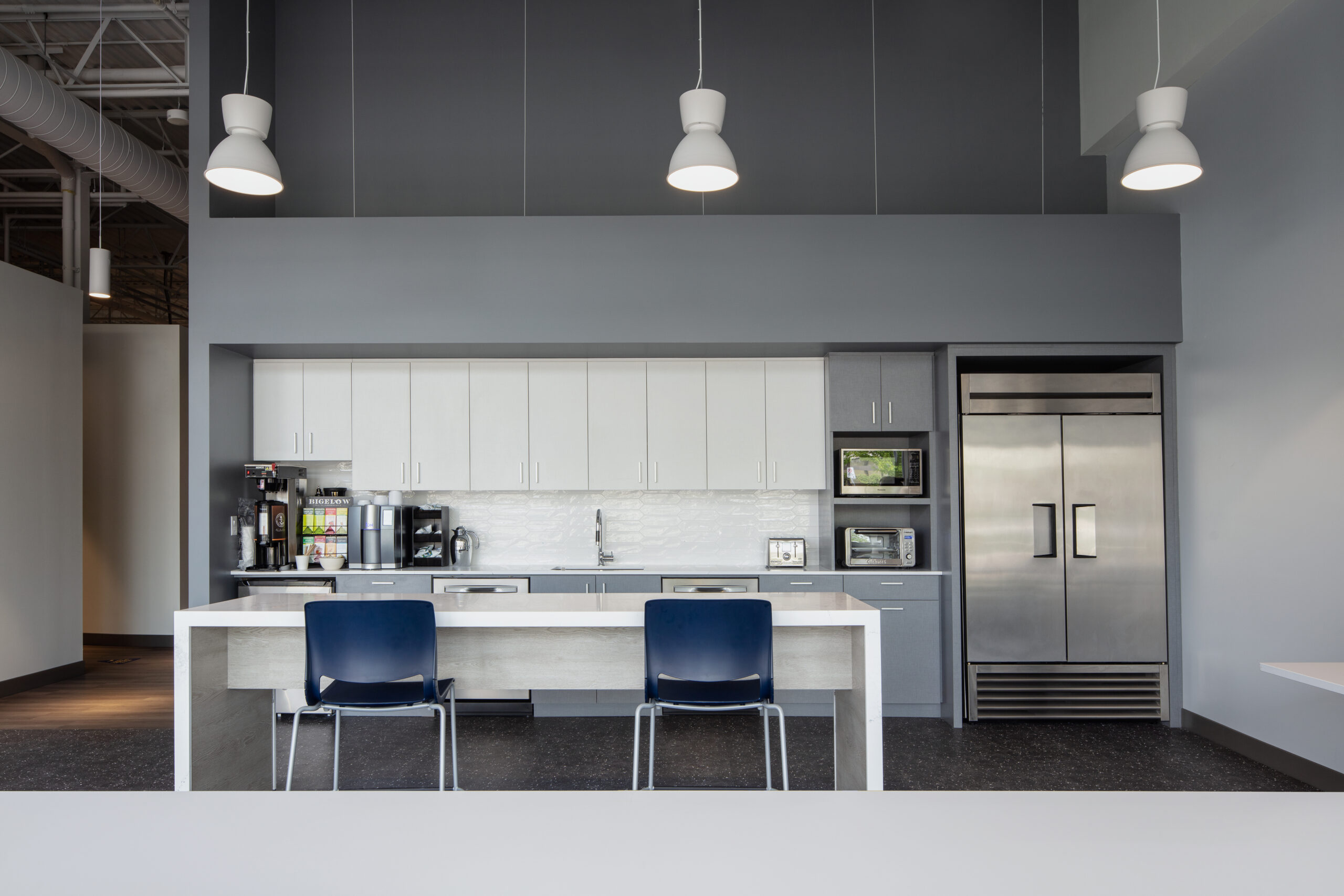 Modern kitchen in office - Walker Industries - Gallery Photo