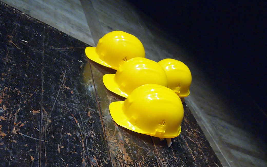 construction hard hats